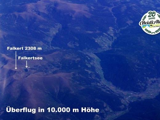 Überflug in 10.000 m Höhe