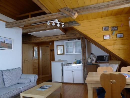 Zirbenhütte Wohnraum