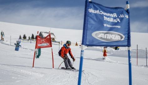 Allenamento sci per bambini