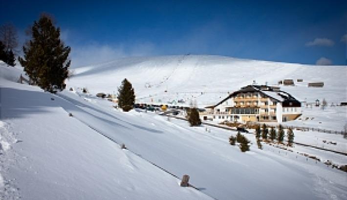 In the middle of the beautiful winter