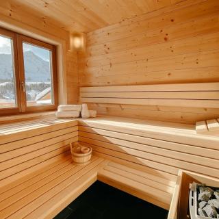 Heidi-Chalet-Falkert-Heidialm-Bergwinter-Ausblick-Falkertsee-Panorama-Sauna-Wellness
