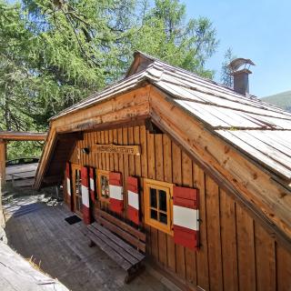 Die Wellness-Hütte von der Bergseite aus - Bild 24