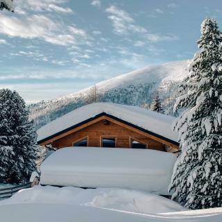 Heidi-Chalet-Falkert-Heidialm-Almsommer-Winter-Ski-Winter-Bergwald-Rodresnock