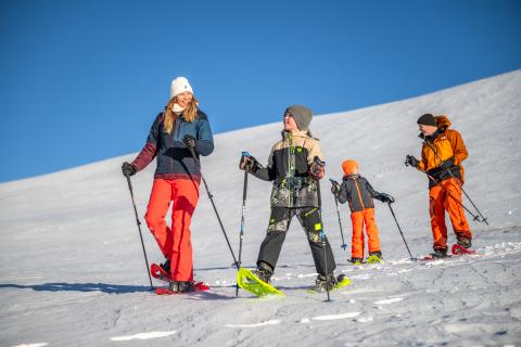 Abseits der Piste_Schneeschuhwandern_Falkert_Heidi-Alm_Familie_Nockberge_Winter &copy; Christoph Rossmann_MBN Tourismus (8)